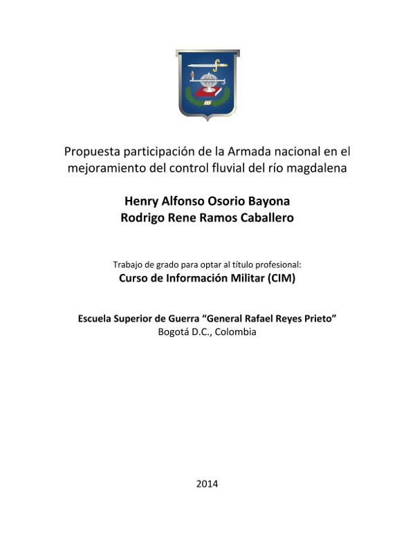 Propuesta participaci n de la Armada nacional en el mejoramiento